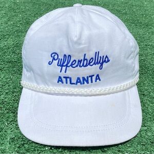 Vintage 80’s Pufferbellys Atlanta Rope Strap Back Hat